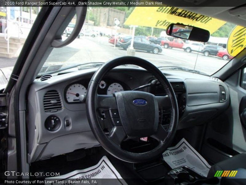 Dark Shadow Grey Metallic / Medium Dark Flint 2010 Ford Ranger Sport SuperCab 4x4