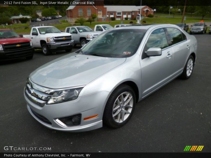 Ingot Silver Metallic / Charcoal Black 2012 Ford Fusion SEL