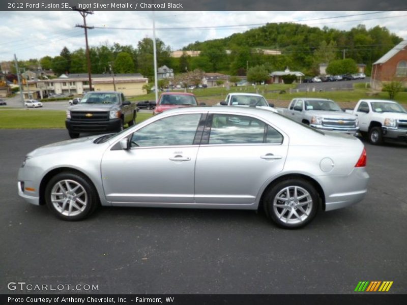 Ingot Silver Metallic / Charcoal Black 2012 Ford Fusion SEL