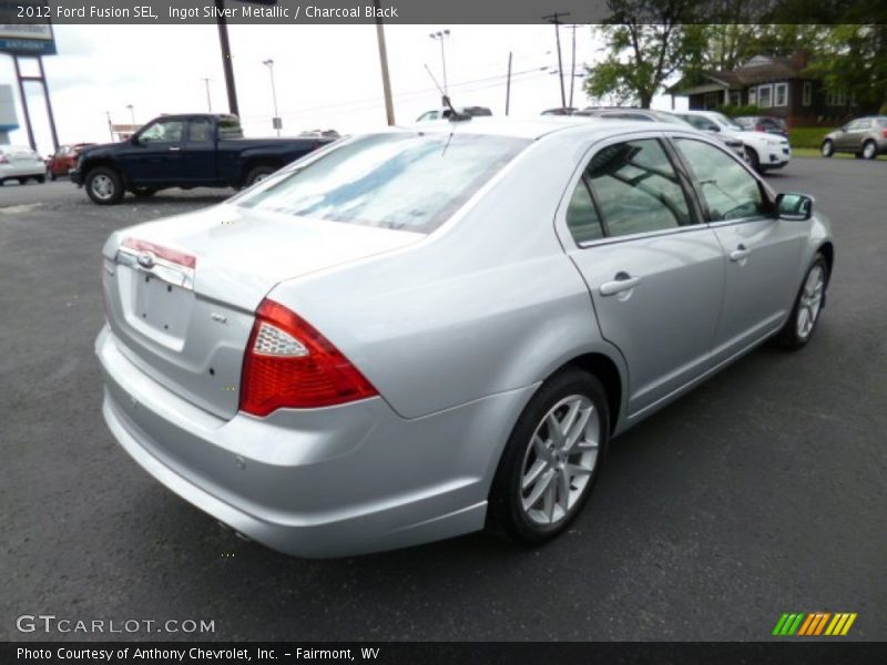 Ingot Silver Metallic / Charcoal Black 2012 Ford Fusion SEL