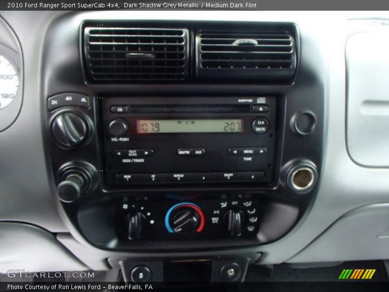 Controls of 2010 Ranger Sport SuperCab 4x4