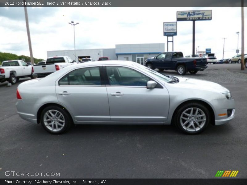 Ingot Silver Metallic / Charcoal Black 2012 Ford Fusion SEL