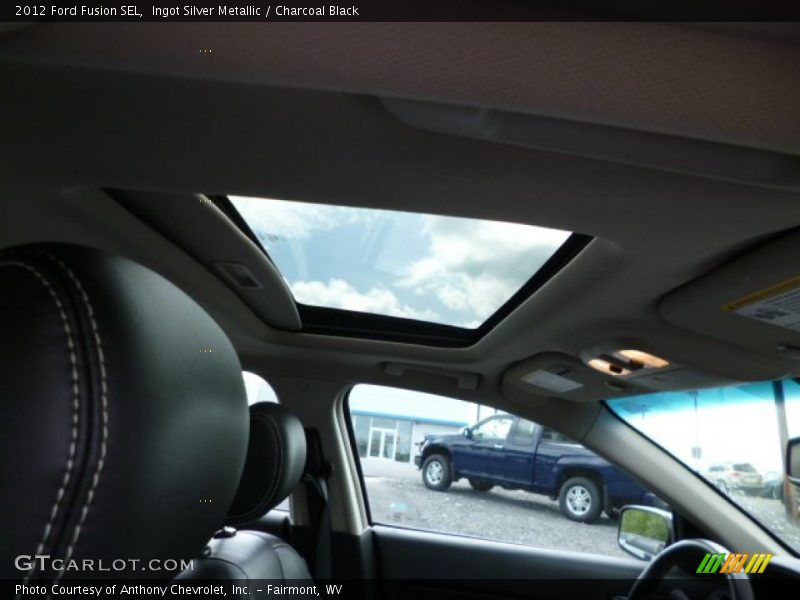 Ingot Silver Metallic / Charcoal Black 2012 Ford Fusion SEL