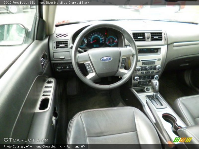Ingot Silver Metallic / Charcoal Black 2012 Ford Fusion SEL