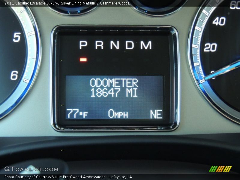 Silver Lining Metallic / Cashmere/Cocoa 2011 Cadillac Escalade Luxury