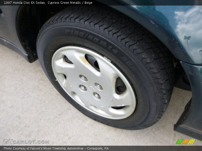 Cypress Green Metallic / Beige 1997 Honda Civic EX Sedan