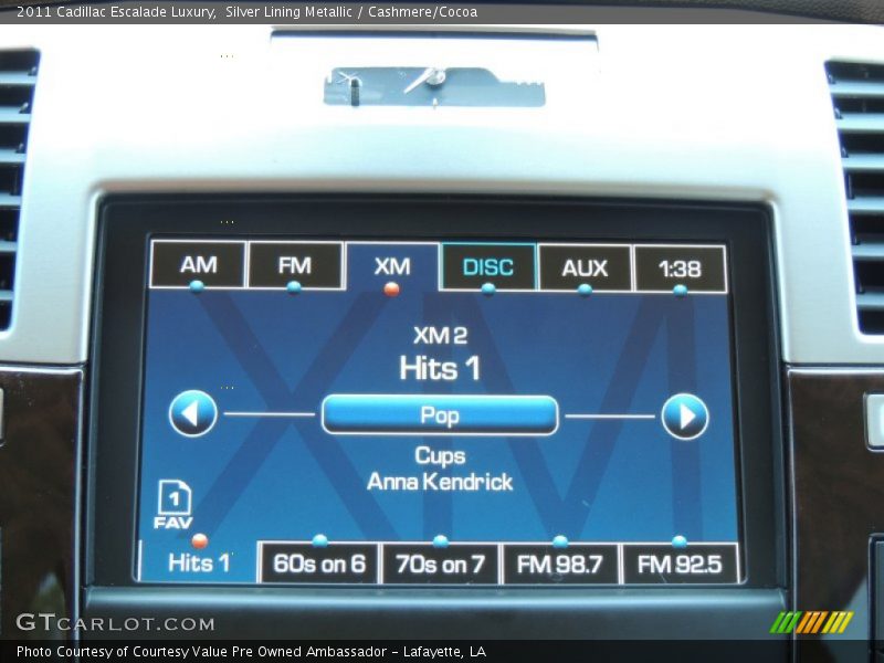 Silver Lining Metallic / Cashmere/Cocoa 2011 Cadillac Escalade Luxury