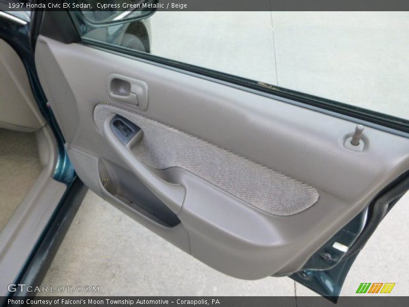 Cypress Green Metallic / Beige 1997 Honda Civic EX Sedan