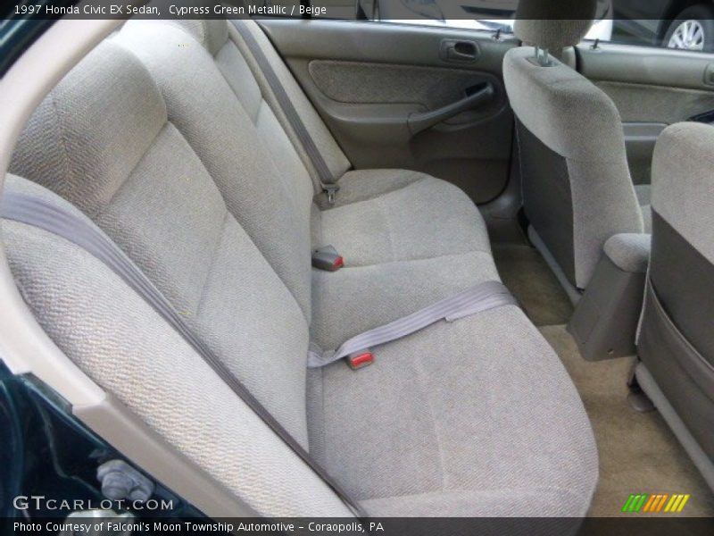 Cypress Green Metallic / Beige 1997 Honda Civic EX Sedan