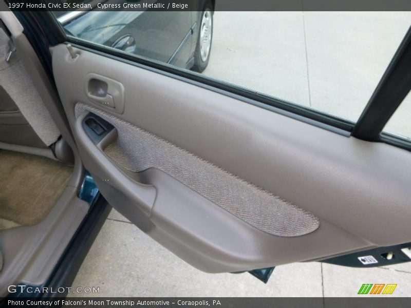 Cypress Green Metallic / Beige 1997 Honda Civic EX Sedan