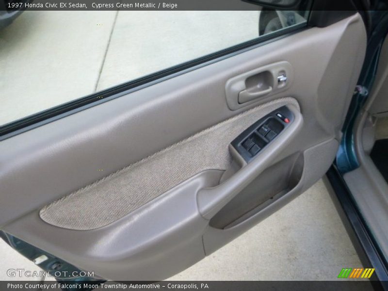 Cypress Green Metallic / Beige 1997 Honda Civic EX Sedan