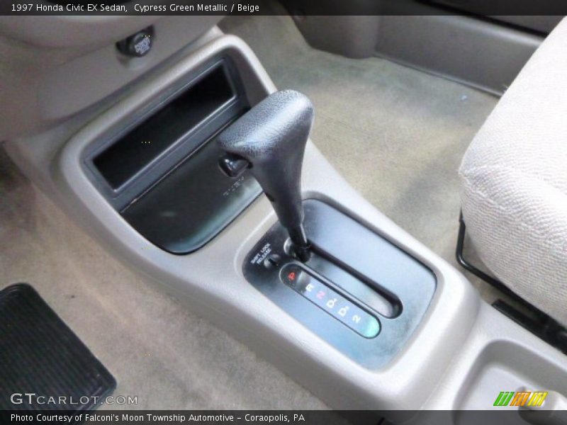 Cypress Green Metallic / Beige 1997 Honda Civic EX Sedan