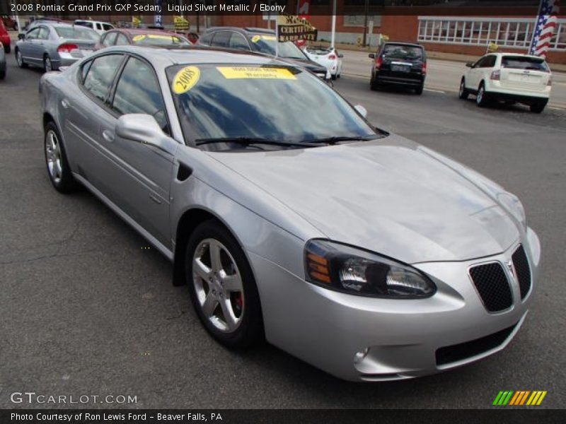 Liquid Silver Metallic / Ebony 2008 Pontiac Grand Prix GXP Sedan