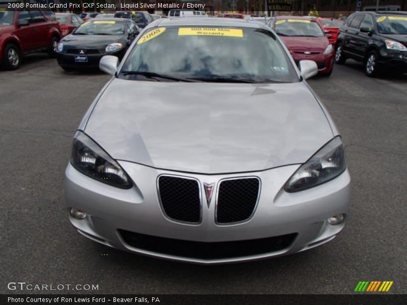 Liquid Silver Metallic / Ebony 2008 Pontiac Grand Prix GXP Sedan