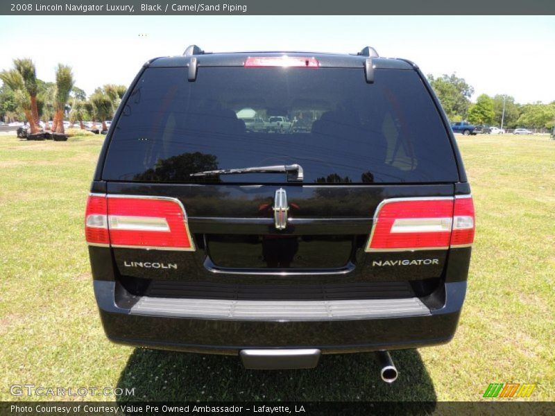 Black / Camel/Sand Piping 2008 Lincoln Navigator Luxury