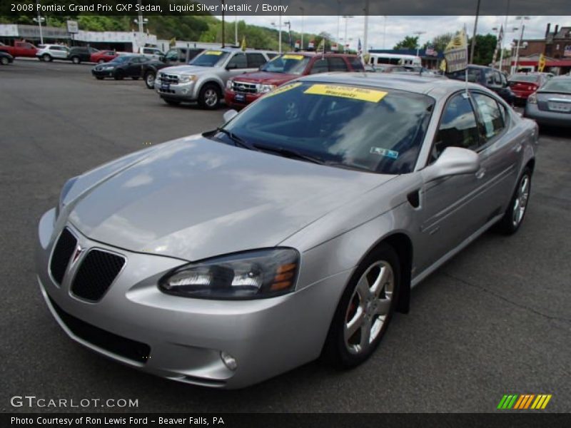 Liquid Silver Metallic / Ebony 2008 Pontiac Grand Prix GXP Sedan