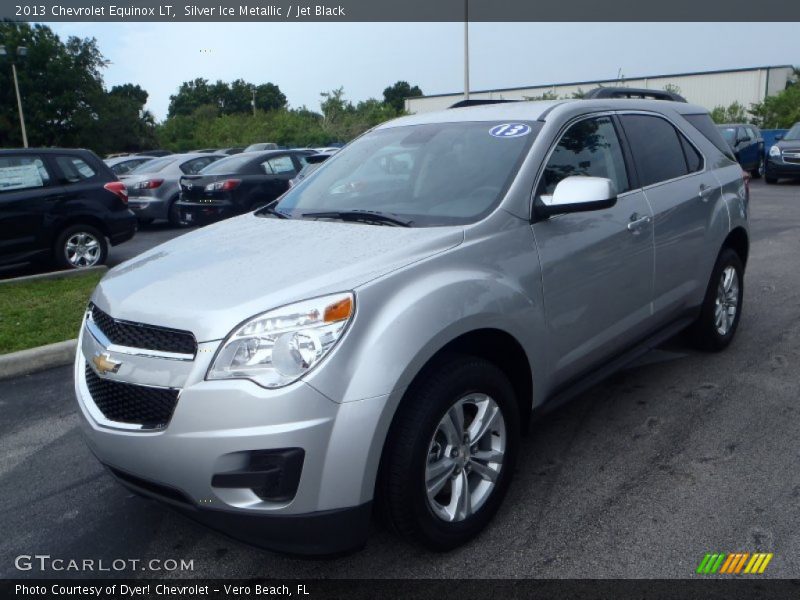 Silver Ice Metallic / Jet Black 2013 Chevrolet Equinox LT