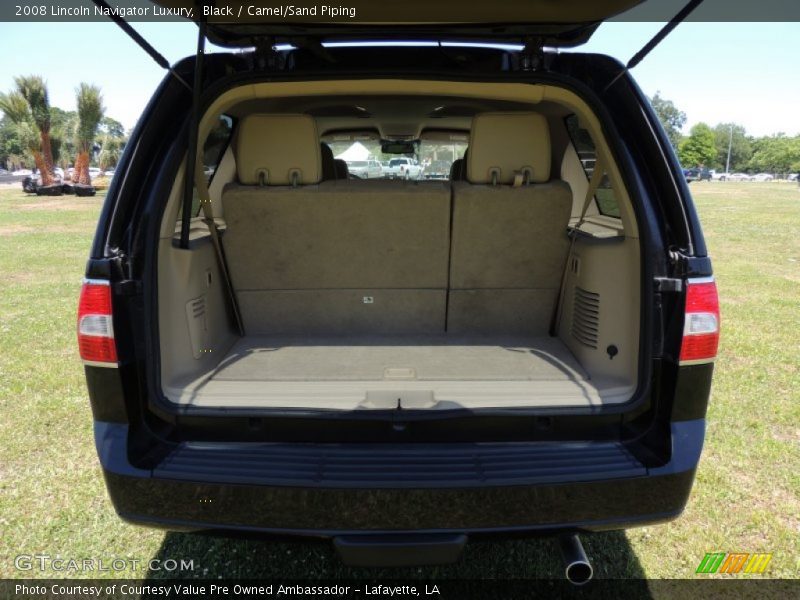 Black / Camel/Sand Piping 2008 Lincoln Navigator Luxury