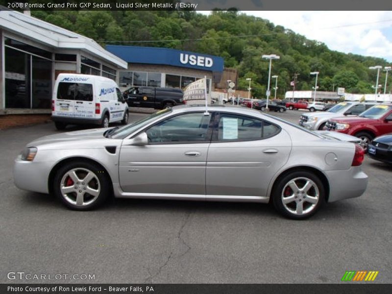 Liquid Silver Metallic / Ebony 2008 Pontiac Grand Prix GXP Sedan