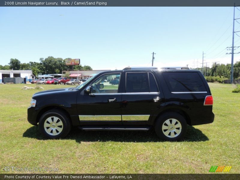 Black / Camel/Sand Piping 2008 Lincoln Navigator Luxury