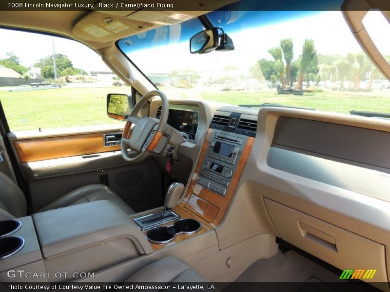 Black / Camel/Sand Piping 2008 Lincoln Navigator Luxury