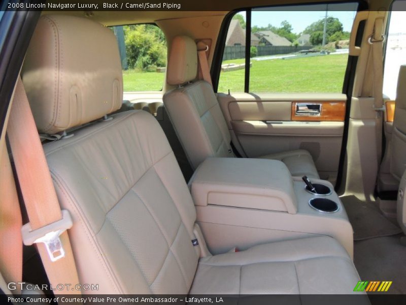 Black / Camel/Sand Piping 2008 Lincoln Navigator Luxury
