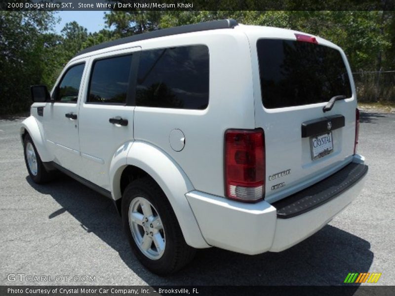 Stone White / Dark Khaki/Medium Khaki 2008 Dodge Nitro SXT