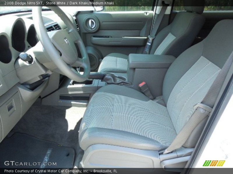 Stone White / Dark Khaki/Medium Khaki 2008 Dodge Nitro SXT