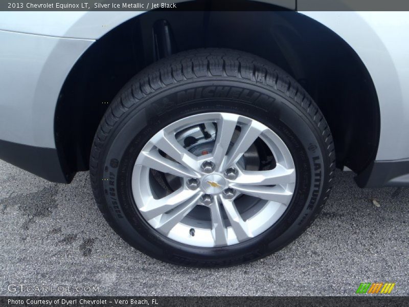 Silver Ice Metallic / Jet Black 2013 Chevrolet Equinox LT