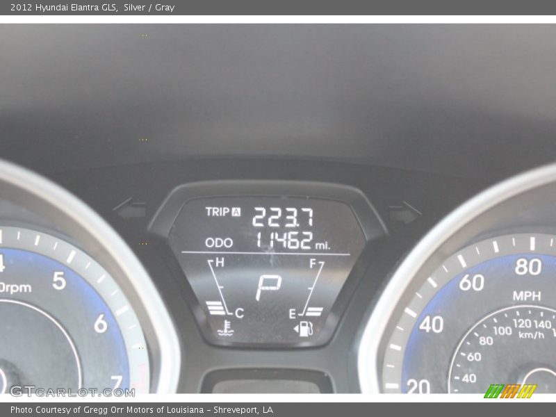 Silver / Gray 2012 Hyundai Elantra GLS