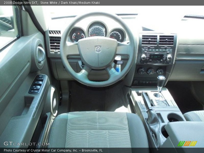 Stone White / Dark Khaki/Medium Khaki 2008 Dodge Nitro SXT