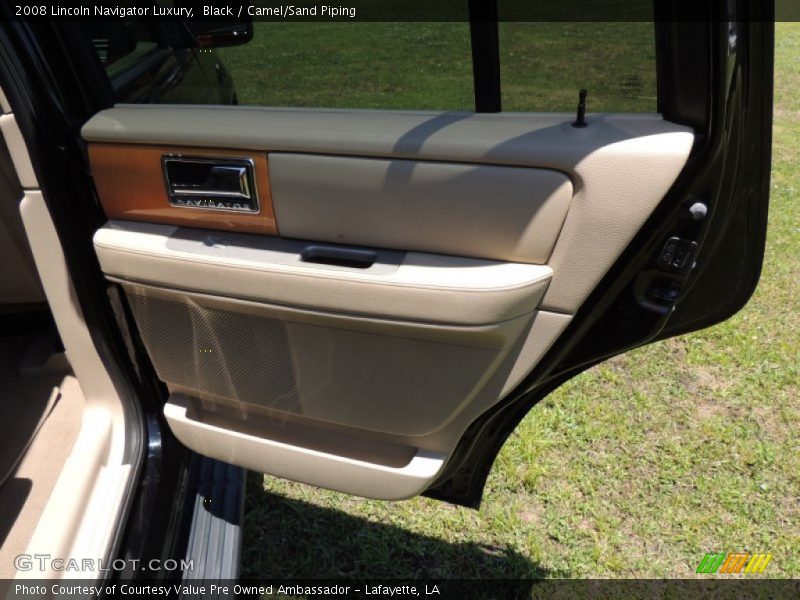 Black / Camel/Sand Piping 2008 Lincoln Navigator Luxury