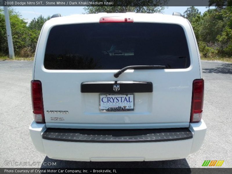 Stone White / Dark Khaki/Medium Khaki 2008 Dodge Nitro SXT