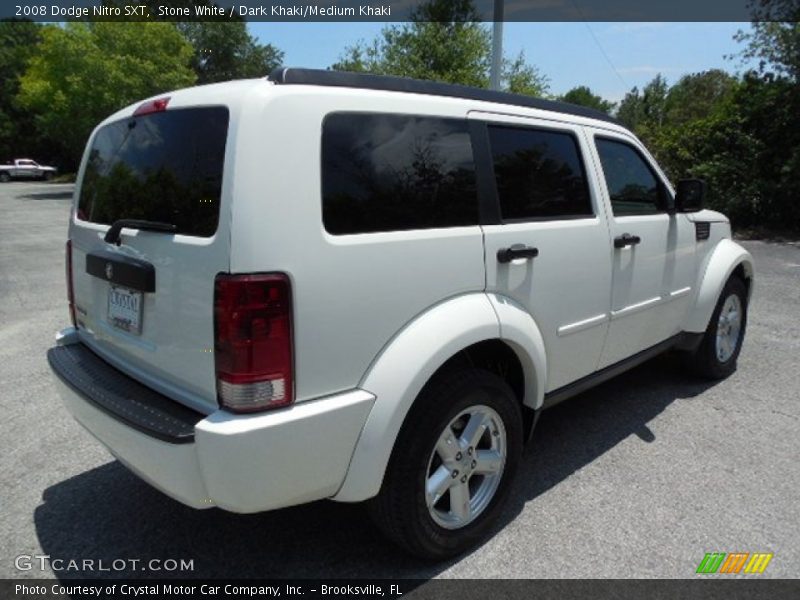 Stone White / Dark Khaki/Medium Khaki 2008 Dodge Nitro SXT