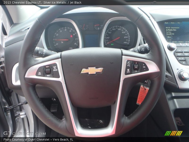 Silver Ice Metallic / Jet Black 2013 Chevrolet Equinox LT