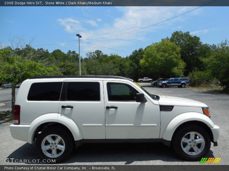 Stone White / Dark Khaki/Medium Khaki 2008 Dodge Nitro SXT
