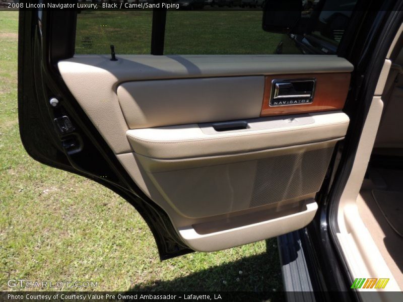 Black / Camel/Sand Piping 2008 Lincoln Navigator Luxury