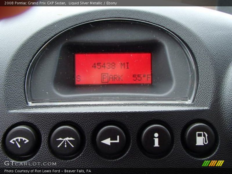 Liquid Silver Metallic / Ebony 2008 Pontiac Grand Prix GXP Sedan