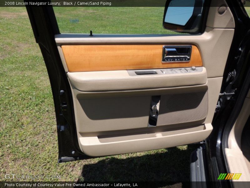 Black / Camel/Sand Piping 2008 Lincoln Navigator Luxury