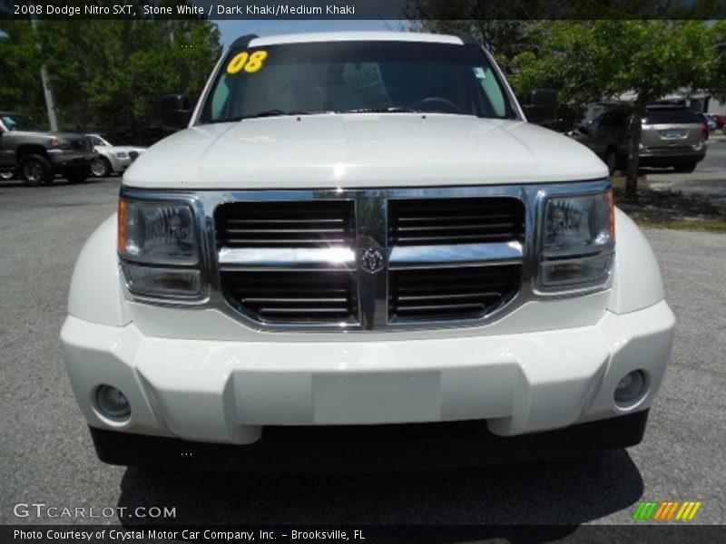 Stone White / Dark Khaki/Medium Khaki 2008 Dodge Nitro SXT