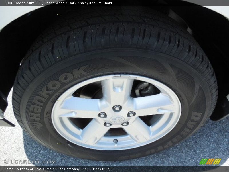 Stone White / Dark Khaki/Medium Khaki 2008 Dodge Nitro SXT