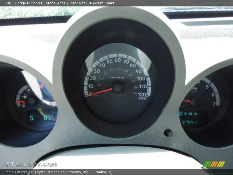 Stone White / Dark Khaki/Medium Khaki 2008 Dodge Nitro SXT