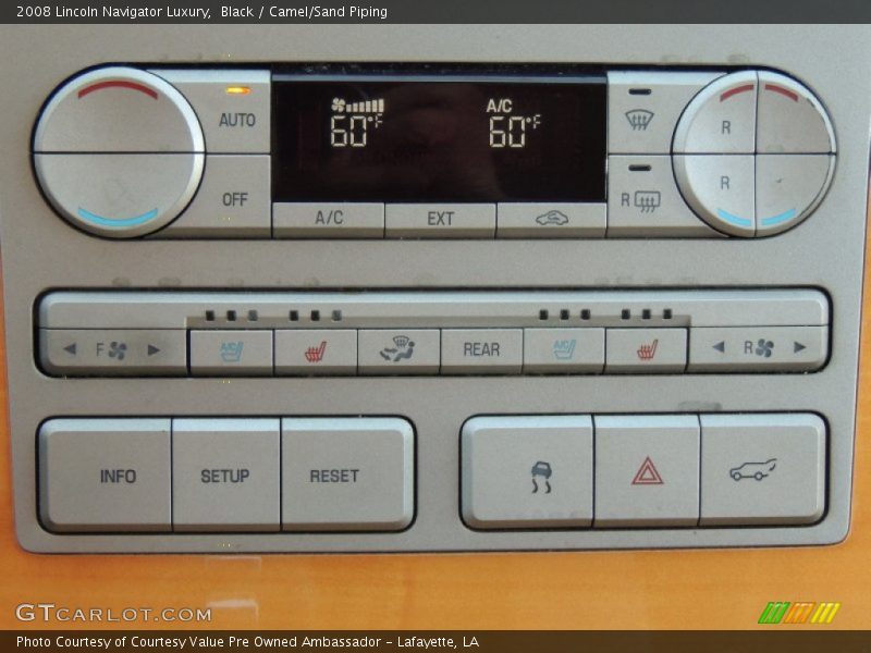 Black / Camel/Sand Piping 2008 Lincoln Navigator Luxury