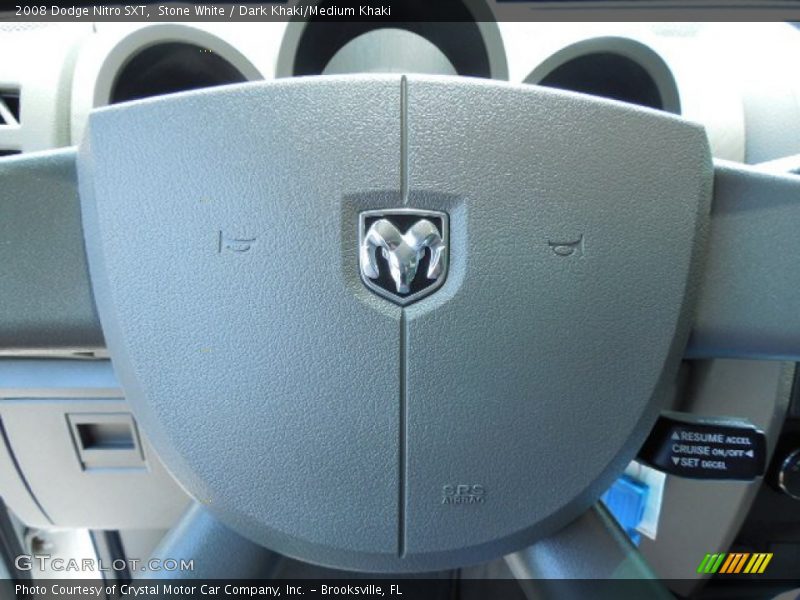 Stone White / Dark Khaki/Medium Khaki 2008 Dodge Nitro SXT