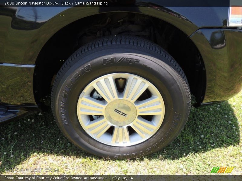Black / Camel/Sand Piping 2008 Lincoln Navigator Luxury