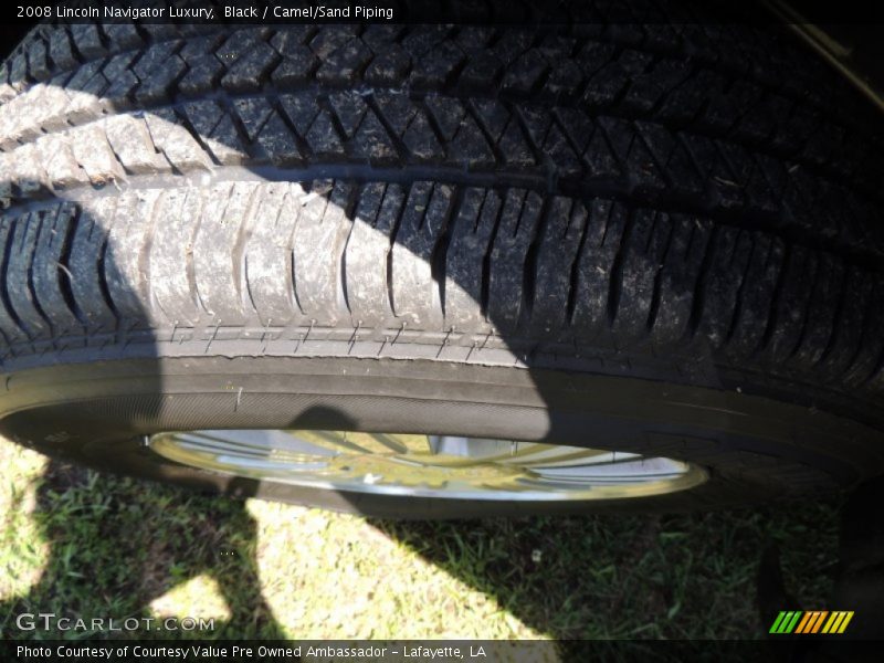 Black / Camel/Sand Piping 2008 Lincoln Navigator Luxury