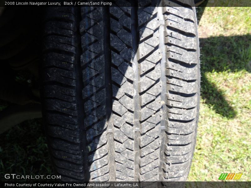 Black / Camel/Sand Piping 2008 Lincoln Navigator Luxury