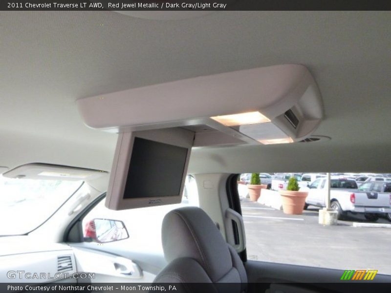 Red Jewel Metallic / Dark Gray/Light Gray 2011 Chevrolet Traverse LT AWD