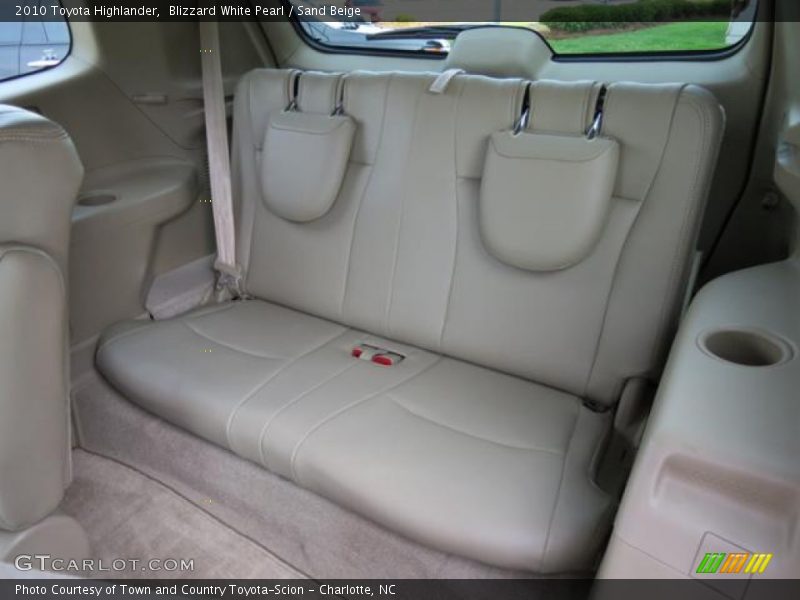 Rear Seat of 2010 Highlander 