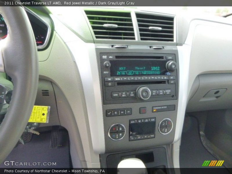 Red Jewel Metallic / Dark Gray/Light Gray 2011 Chevrolet Traverse LT AWD